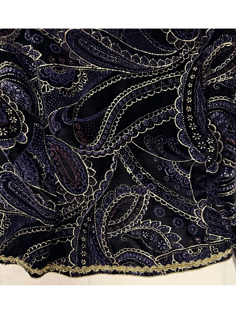 VTG Nah Nah Collections By Jonathan Tait Jacket Size 14 Plum Velvet Gold Lined